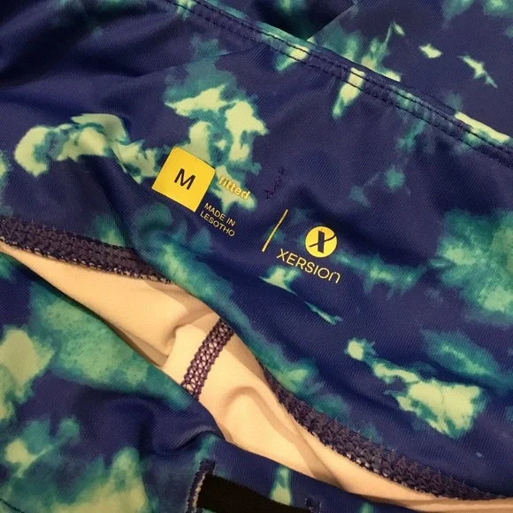 Xersion Blue Marble Cropped Leggings - Picture 7 of 9